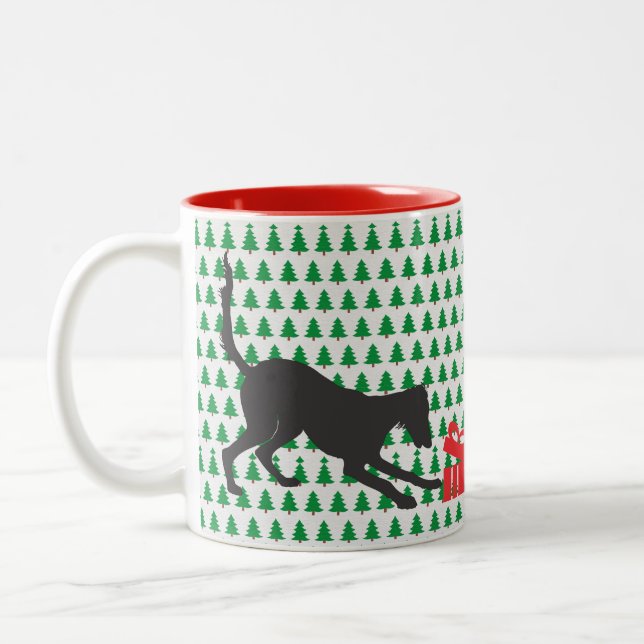 Taza Bicolor Navidades Saluki (Izquierda)