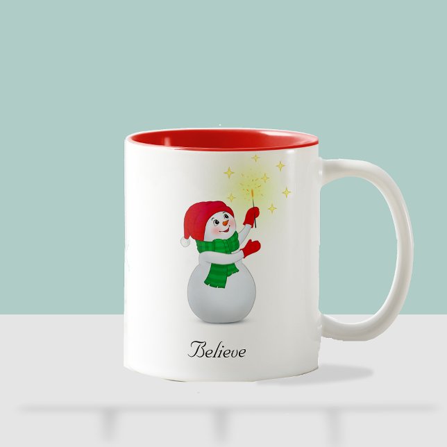Taza Bicolor Navidades Snowman T-Shirt (Subido por el creador)