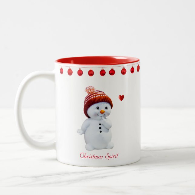 Taza Bicolor Navidades Spirit Snowman (Izquierda)
