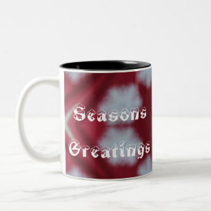 Taza Bicolor Navidades Temporadas Rojas Greatons coffee cup mug