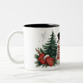 Taza Bicolor Navidades tradicionales de cuta vintage
