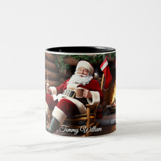 Taza Bicolor Navidades tradicionales de la época festiva