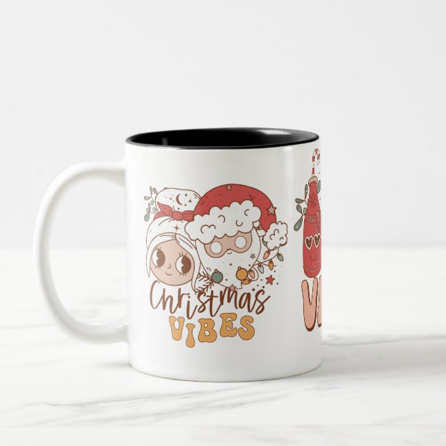 Taza Bicolor Navidades Vibes (Izquierda)