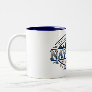 Taza Bicolor Navy Pier Chicago