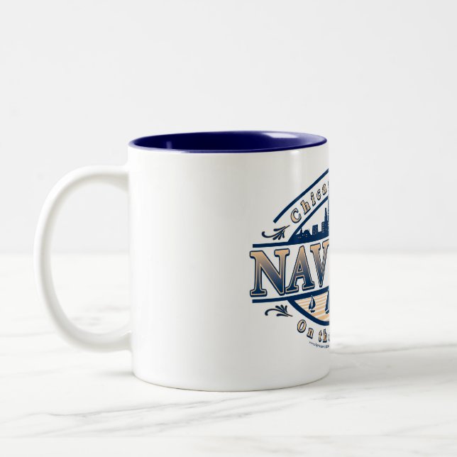 Taza Bicolor Navy Pier Chicago (Izquierda)