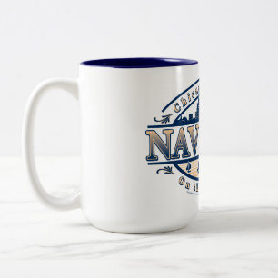 Taza Bicolor Navy Pier Chicago