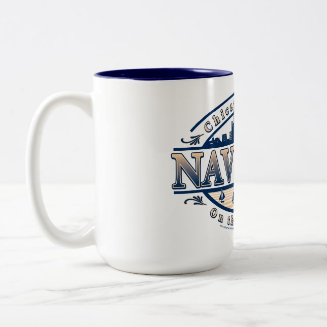 Taza Bicolor Navy Pier Chicago (Izquierda)