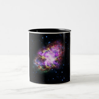 Taza Bicolor Nebulosa de cangrejo Supernova Compuesto de hubble