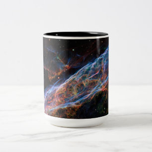 Taza Bicolor Nebulosa Veil Supernova remite telescopio Hubble