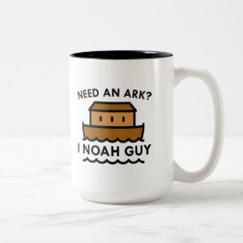 Taza Bicolor ¿Necesitas Un Arca? Yo Noah Guy.