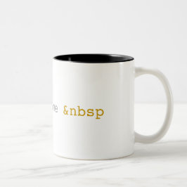 Taza Bicolor Necesito algún HTML divertido del espacio
