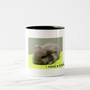 Taza Bicolor Necesito una rotura…