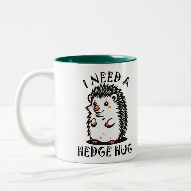 Taza Bicolor Need Hedge Hug (Izquierda)