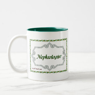 Taza Bicolor Nefrólogo - con clase