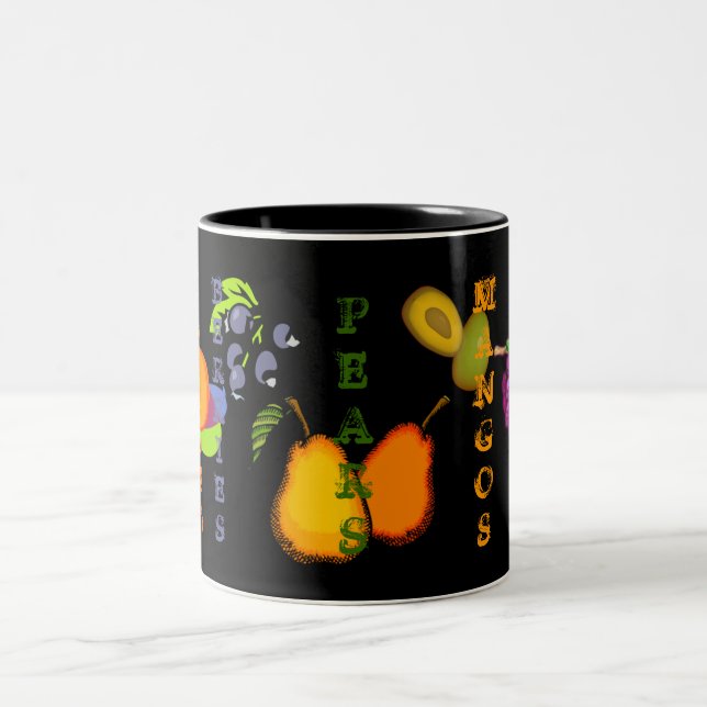 Taza Bicolor Negrita y frugalidad (Pear) (Centro)