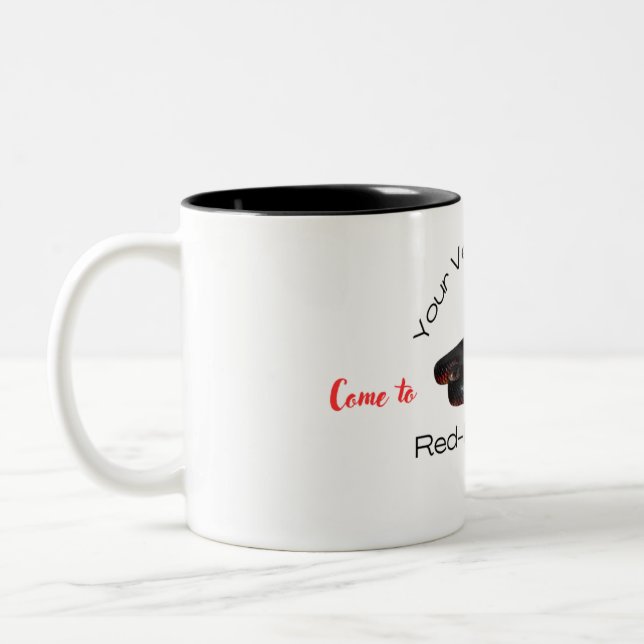 Taza Bicolor Negro Belly rojo - Mug (Izquierda)