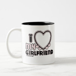 Taza Bicolor negro i luv 1