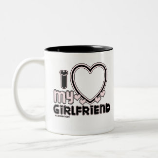Taza Bicolor negro i luv 1