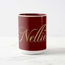 NELLIE Nombre Gift Beber Mug