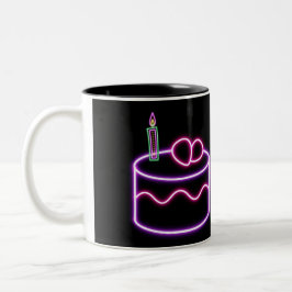 Taza Bicolor Neon birthday mug