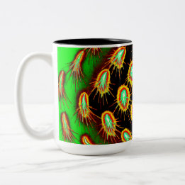 Taza Bicolor Neon Microburst Pattern Mug
