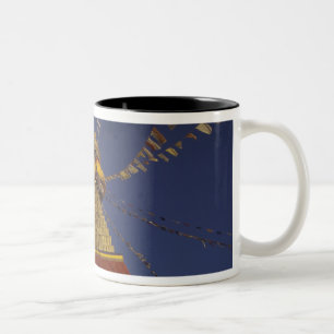 Taza Bicolor Nepal, Katmandú. Bajo banderas de oración, vigilan