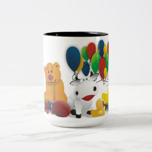 Taza Bicolor Nettes Kindermotiv
