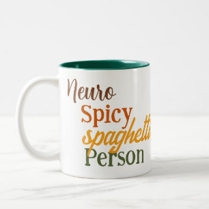 Taza Bicolor Neuro Spicy Spaghetti Person