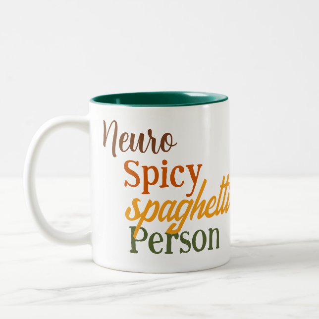 Taza Bicolor Neuro Spicy Spaghetti Person (Izquierda)