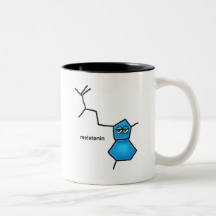 Taza Bicolor Neurotransmisor de melatonina