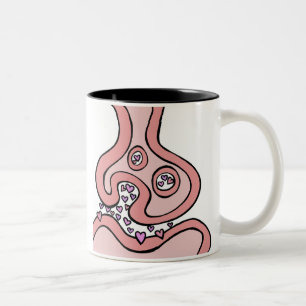 Taza Bicolor Neurotransmisores cardíacos Mug