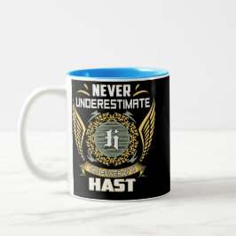 Taza Bicolor Never Underestimate The Power Of A Hast