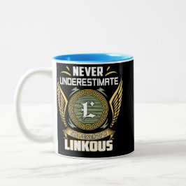 Taza Bicolor Never Underestimate The Power Of A Linkous