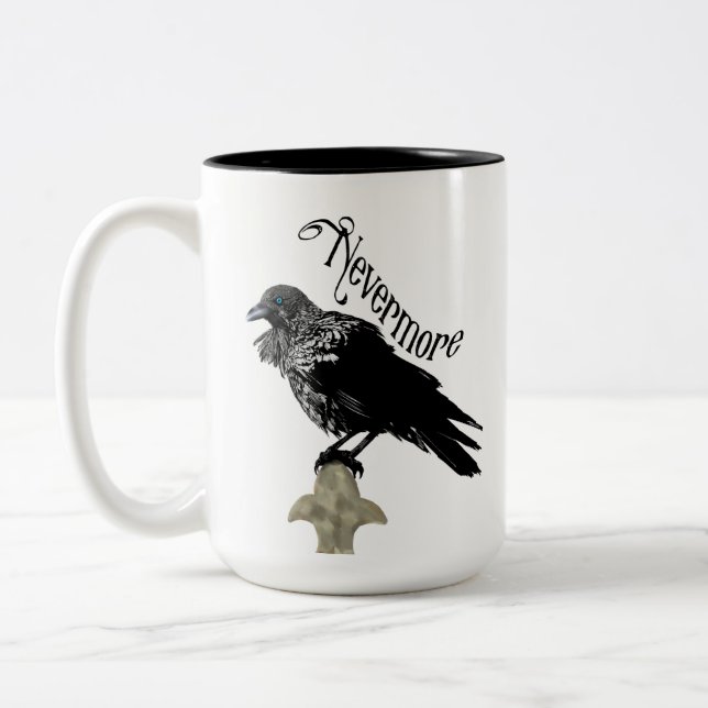 Taza Bicolor Nevermore Raven (Izquierda)