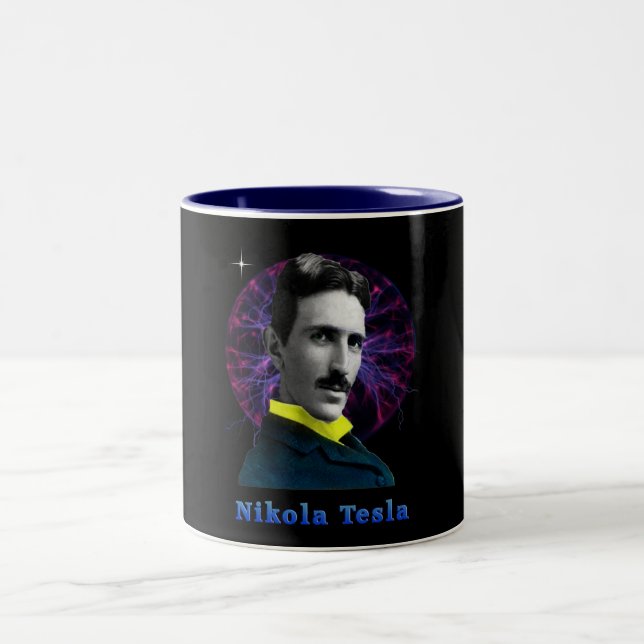 Taza Bicolor Nicola Tesla mug (Centro)