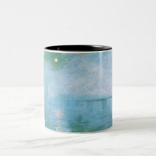 Taza Bicolor Niebla en el Támesis (por Claude Monet)