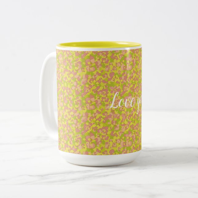 Taza Bicolor Niebla en Flor (Anverso izquierdo)