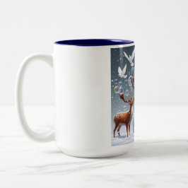 Taza Bicolor Nieve Bubbles Mug