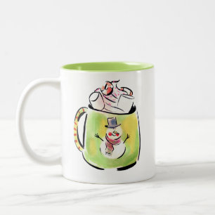 Taza Bicolor Nieve y cacao Mug