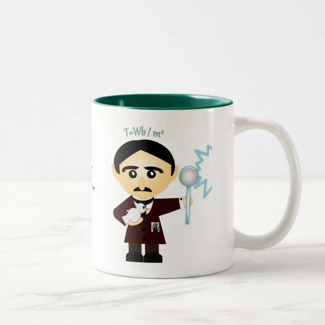 Taza Bicolor Nikola Tesla (Derecha)