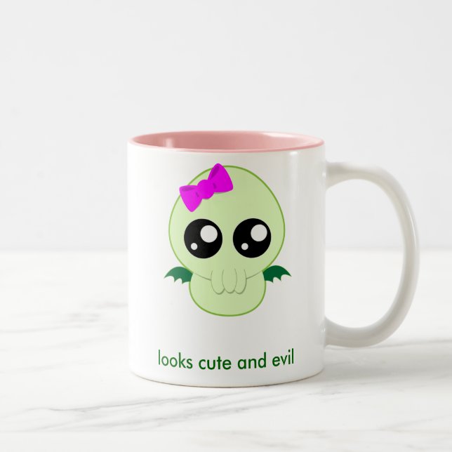 Taza Bicolor Niña Cthulhu (Derecha)