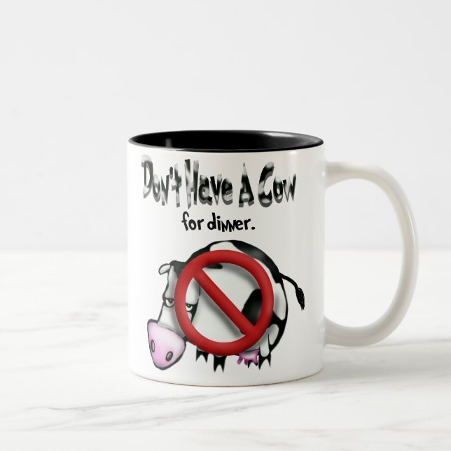 Taza Bicolor ningunas vacas (Derecha)