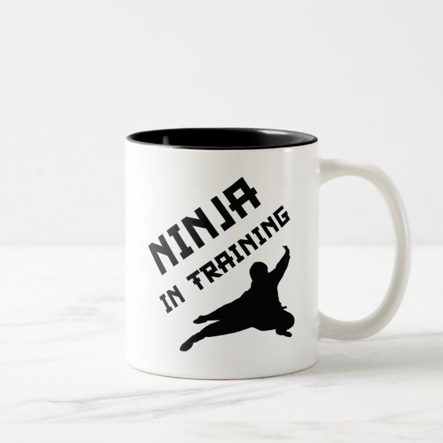 Taza Bicolor Ninja En Formación (Derecha)