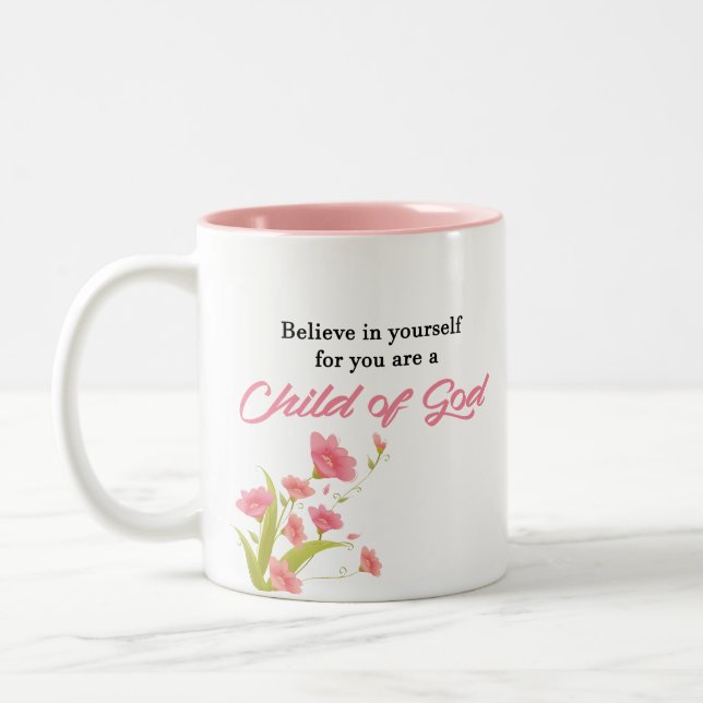 Taza Bicolor Niño de dios - inspirador (Izquierda)