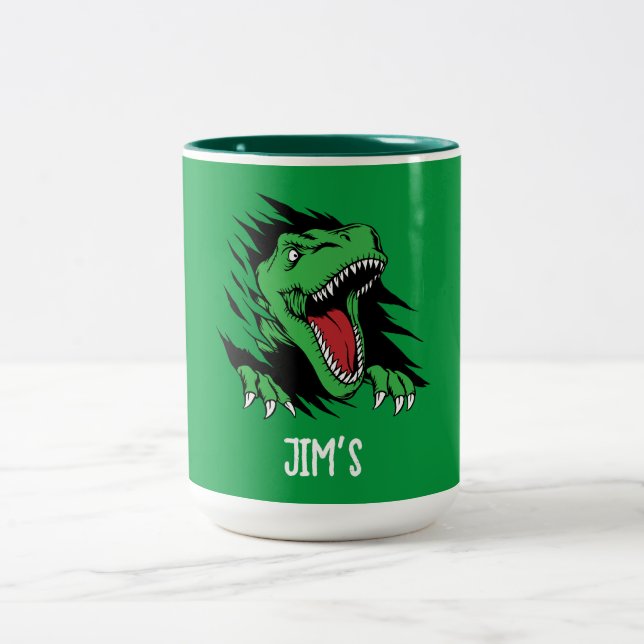 Taza Bicolor Niños dinosaurios (Centro)