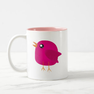 Taza Bicolor Niños pajarito lindo