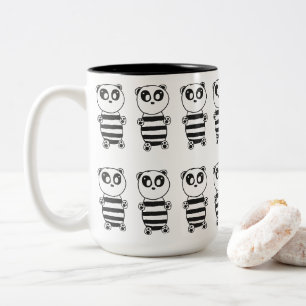 Taza Bicolor Niños Panda