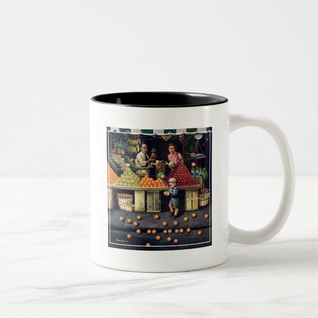 Taza Bicolor Niños pequeños y Naranjas (Derecha)