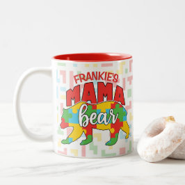 Taza Bicolor Niños personalizados NOMBRAN A Mamá Oír Conciencia