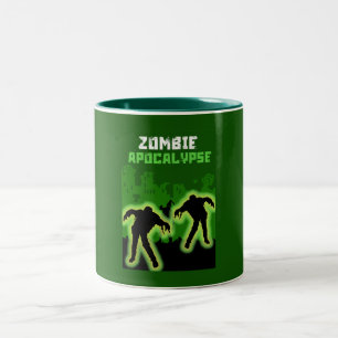 Taza Bicolor Niños zombis apocalípticos